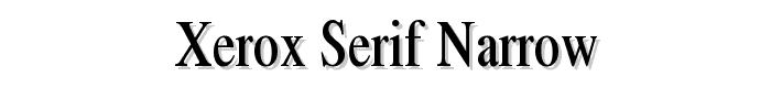 Xerox Serif Narrow police